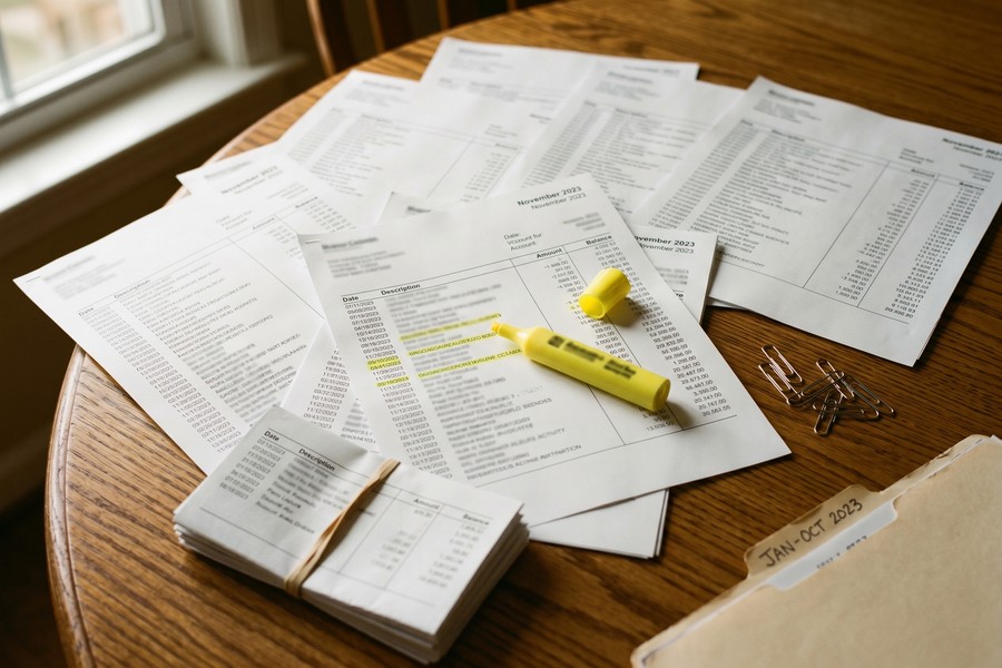 Infographic showing seasonal income documentation checklist with document types and lender weight ratings