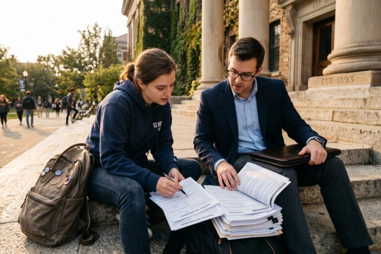 Graduate and undergraduate students comparing federal student loan borrowing limits side by side