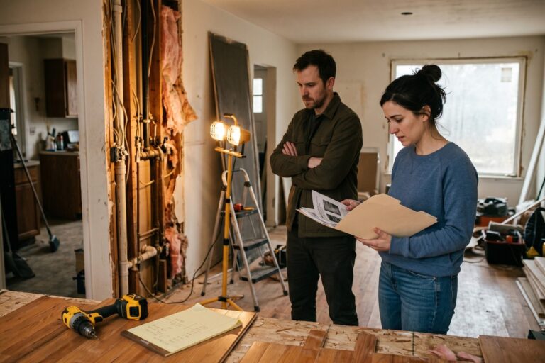 First-time home buyer reviewing hidden homeownership costs and unexpected expenses