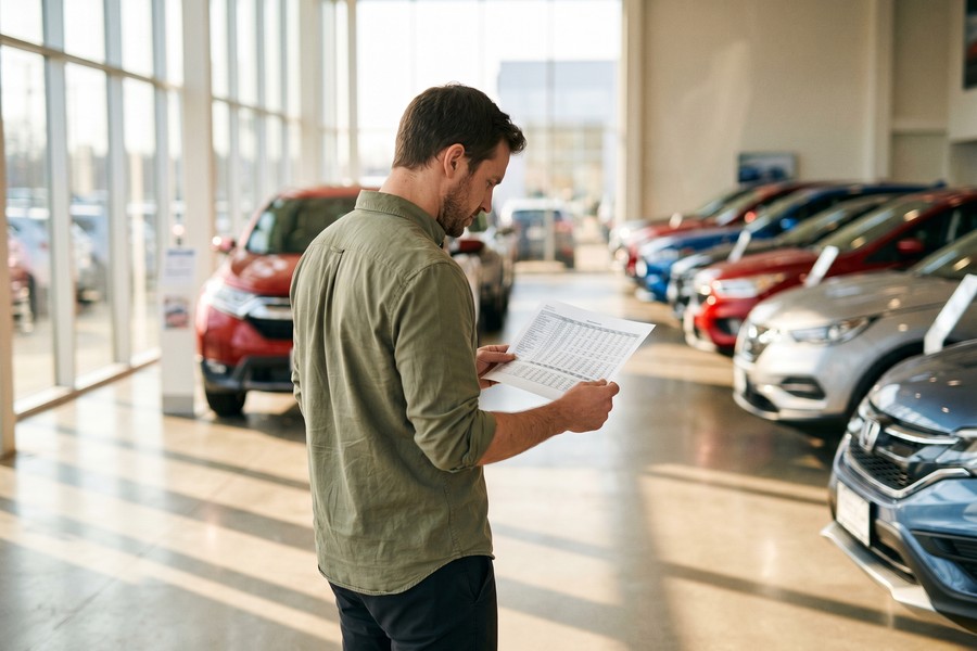 Infographic showing how to calculate a personal car affordability budget step by step