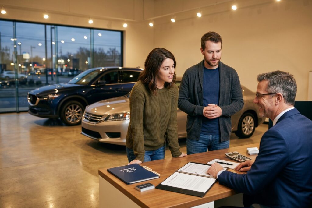 Side-by-side cost comparison chart of leasing vs buying a car with an auto loan