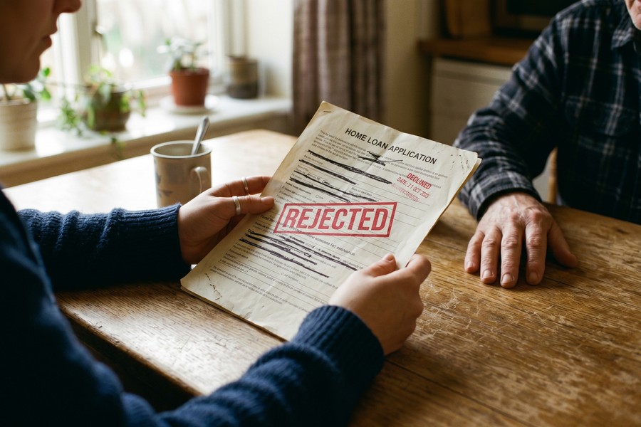 Split screen comparing co-signer approval rates across online lenders and credit unions