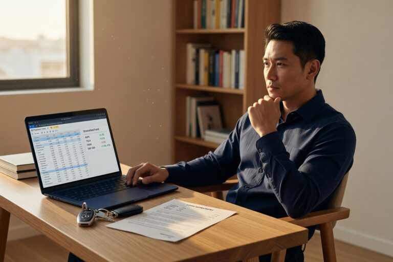 Person weighing the decision to pay off auto loan early versus investing extra cash