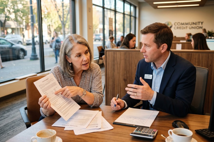 Checklist graphic of questions to ask a refinance lender before signing