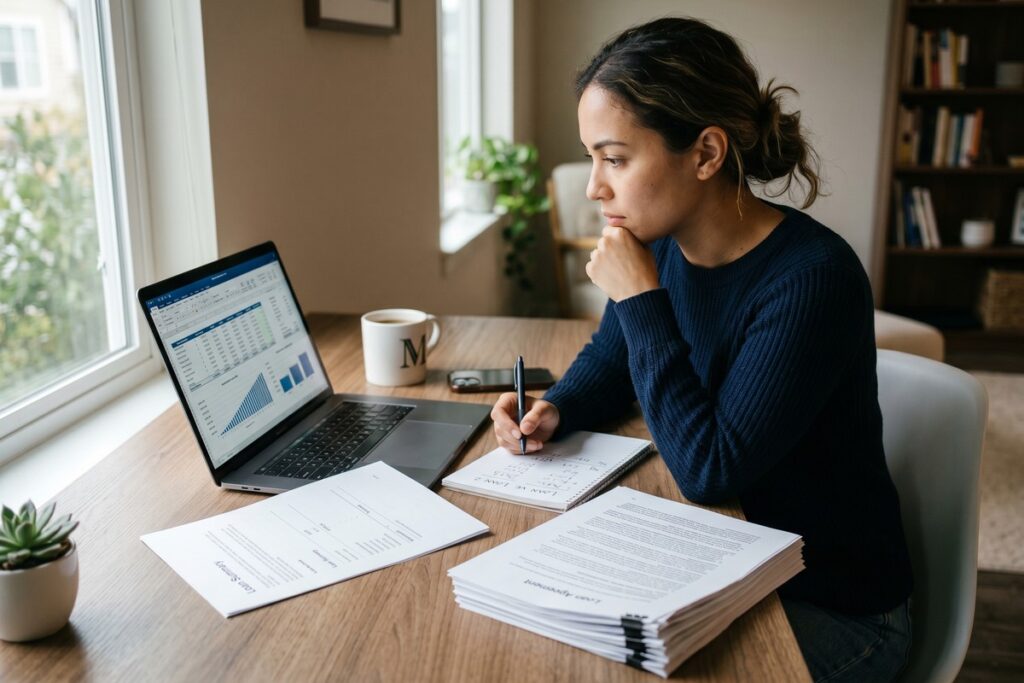 Side-by-side comparison chart of short term vs long term online loan costs and monthly payments