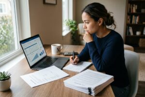 Side-by-side comparison chart of short term vs long term online loan costs and monthly payments