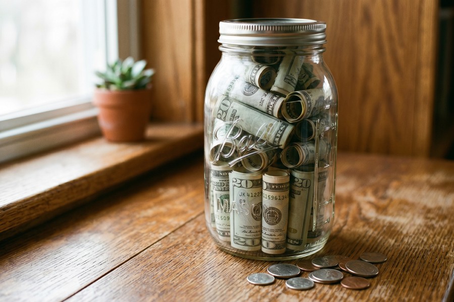Side-by-side monthly budget comparison chart for zero-based vs 50/30/20 rule